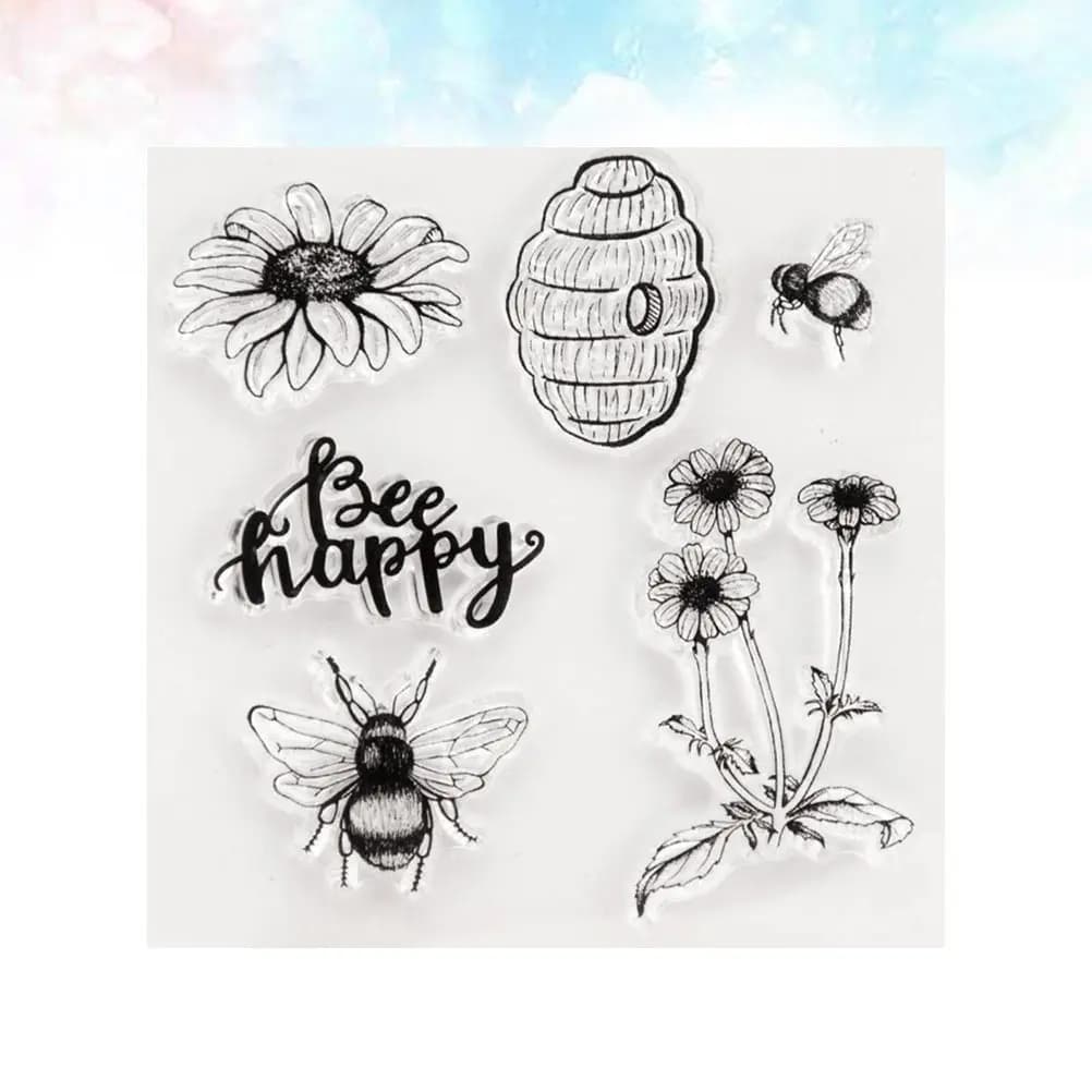 Timbri Trasparenti in Silicone per Scrapbooking, Sigilli in Materiale TPR per Progetti Fai-da-Te, Quaderni, Biglietti, Inviti, Pagine di Scrapbook, Agende