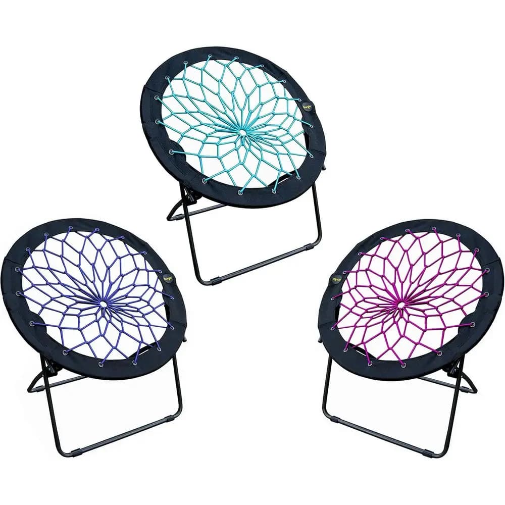 Sedie Pieghevoli Portatili con Cuscino Elastico, Perfette per Camere da Letto, Dormitori, Campeggio, Gaming e Relax, Colori Teal, Plum, I