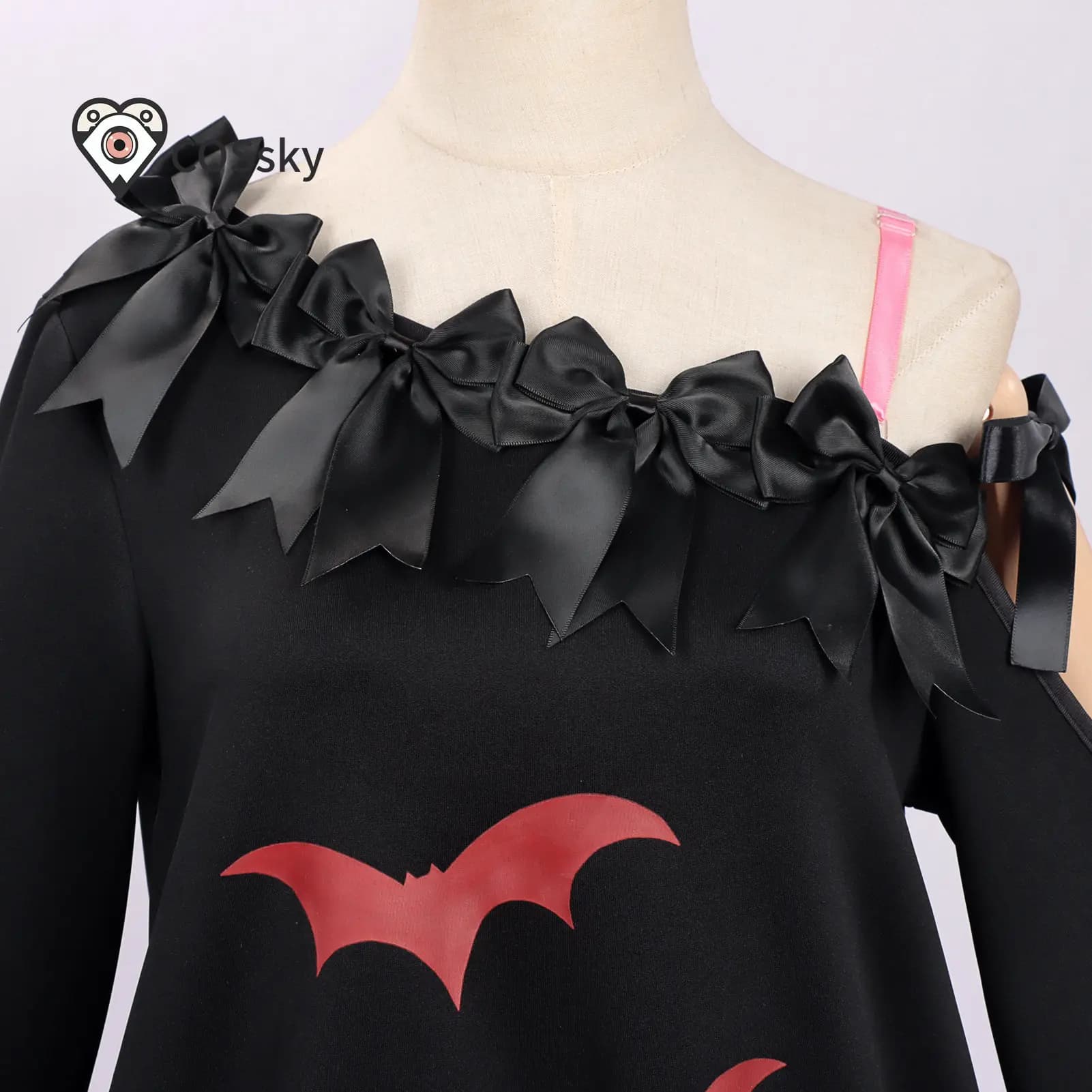 New Lacrimosa New Moon Lullaby Neverness to Everness Cosplay Costume Black Gothic girl cute long sleeved skirt socks Halloween
