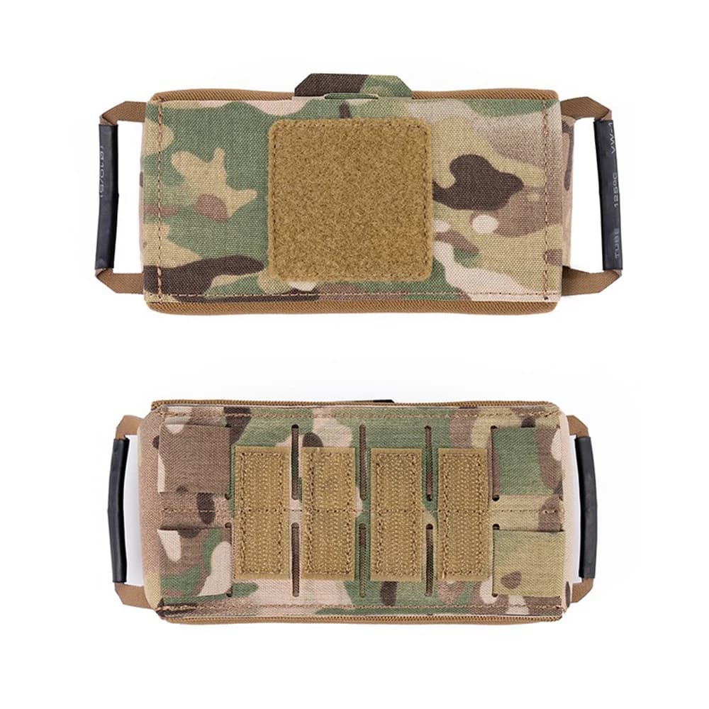 Tactical Elastic Split Trauma First Aid Kit With Double-sided Elastic Fixation M System Medical Storage Bag