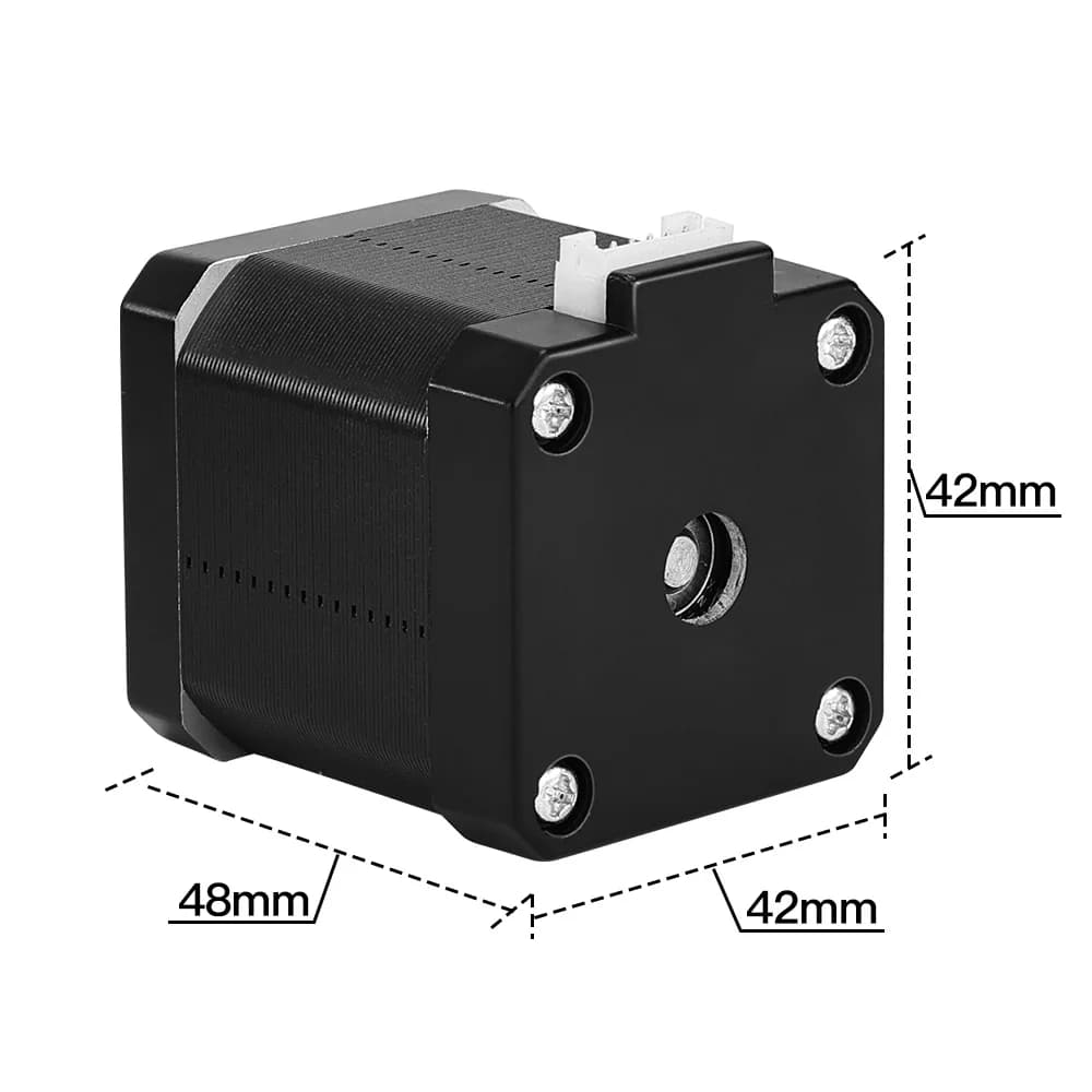 Motore passo-passo 42BYGH48 da 48mm di altezza, 4 fili, 0.5N.m 1.5A, 2 fasi per stampante 3D XYZ, macchina per incisione e fresatura