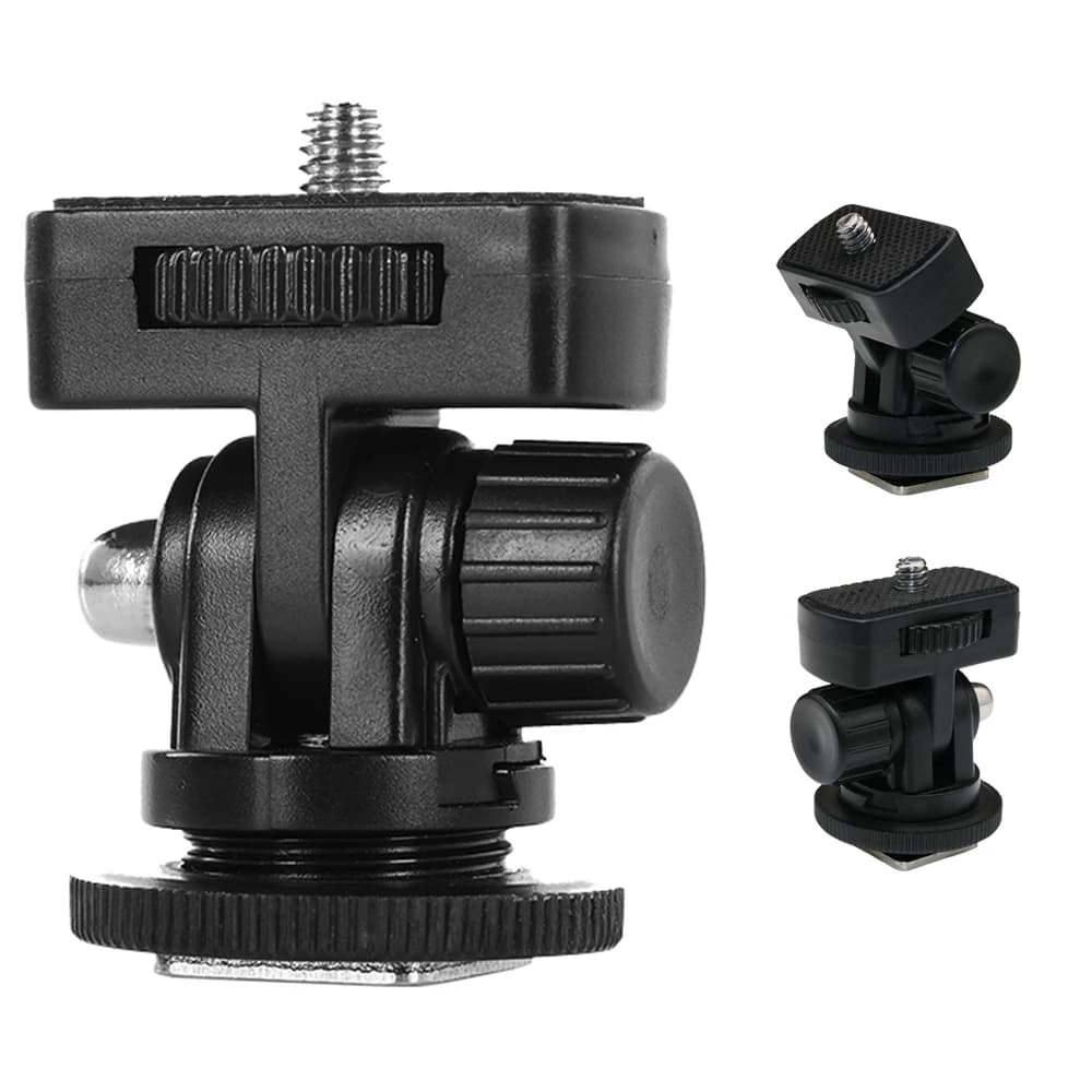 1 pz 1/4 "vite supporto per monitor a sgancio rapido morsetto per fotocamera supporto per monitor regolabile girevole e inclinabile con pattino freddo