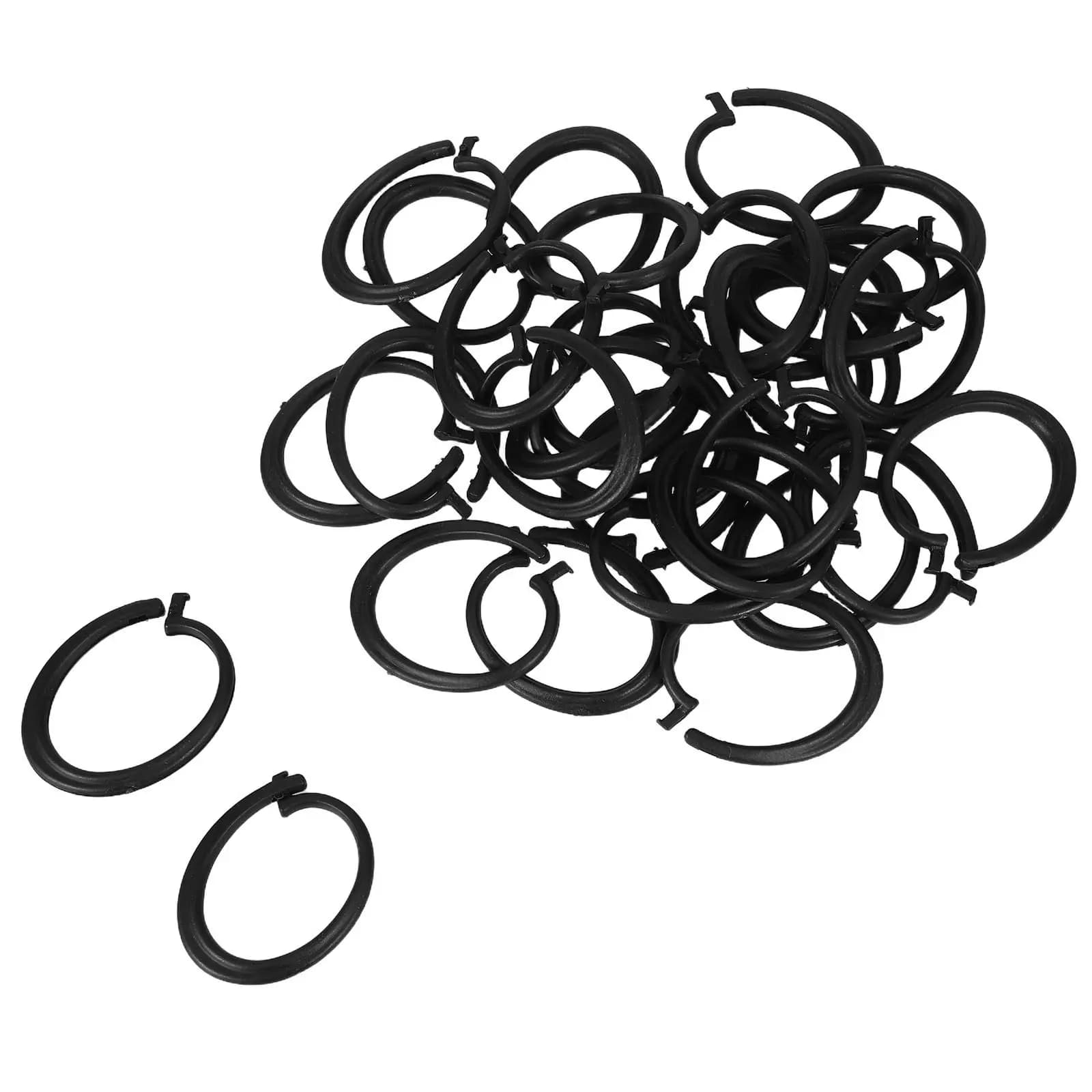 30 Pezzi Ganci per Tende da Esterno in Plastica a Forma di C per Tende, Gazebo, Teli Parasole, Reti, Teloni, Drappeggi, Resistenti al Vento, per Campeggio