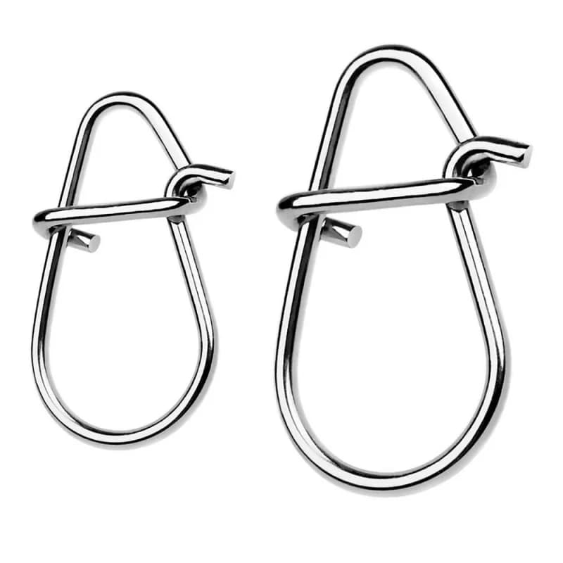 100 Pieces of Connectors for Cock Shaped Pumpkin Fishing baits Stainless Steel Reinforced - Fishing Accessories