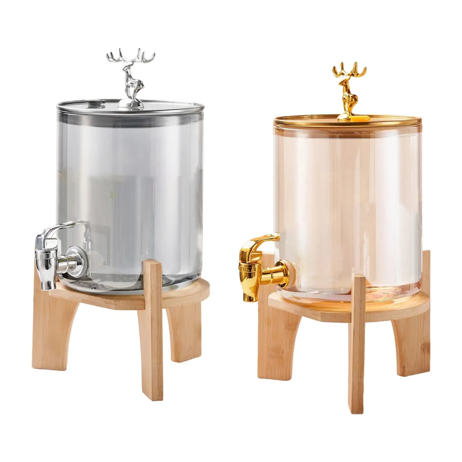 Dispenser per bevande con rubinetto Dispenser per bevande con supporto per bevande