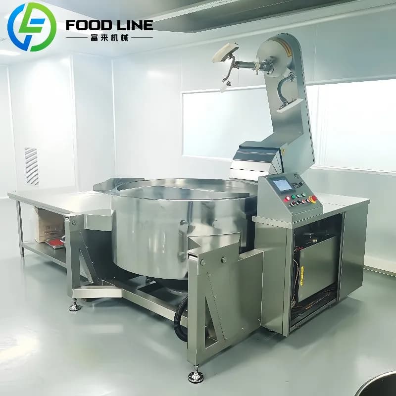 Smart Tilting Electric Coating Steam Jam Fruit Jam Pumping Soup Cooking Mixer Kettle Steam cooker with Agitator for Sale