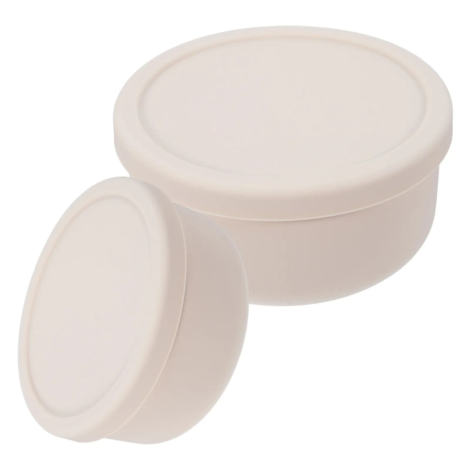 2Pcs Silicone Pizza Dough Proofing Container Set 1300Ml 700Ml Stackable Airtight Fermentation Box for Bread Sourdough Rising