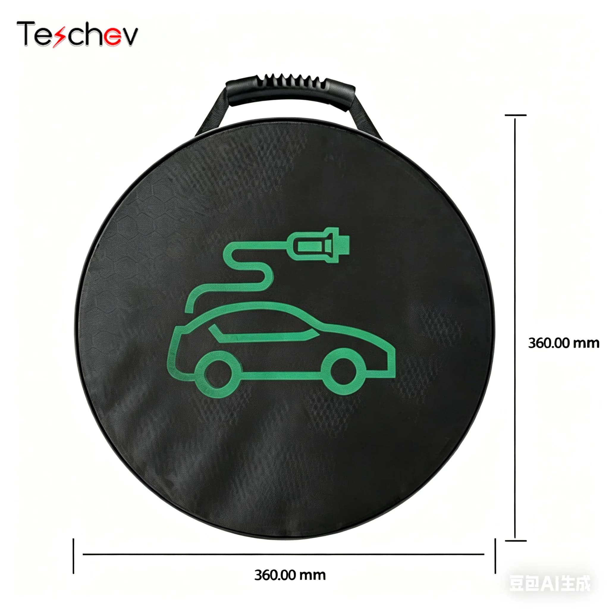 EV Charger Storage Bag, Waterproof Carry Case for Portable EVSE, Travel Organizer for Type 2 Charging Cable & Connector, Dustpro