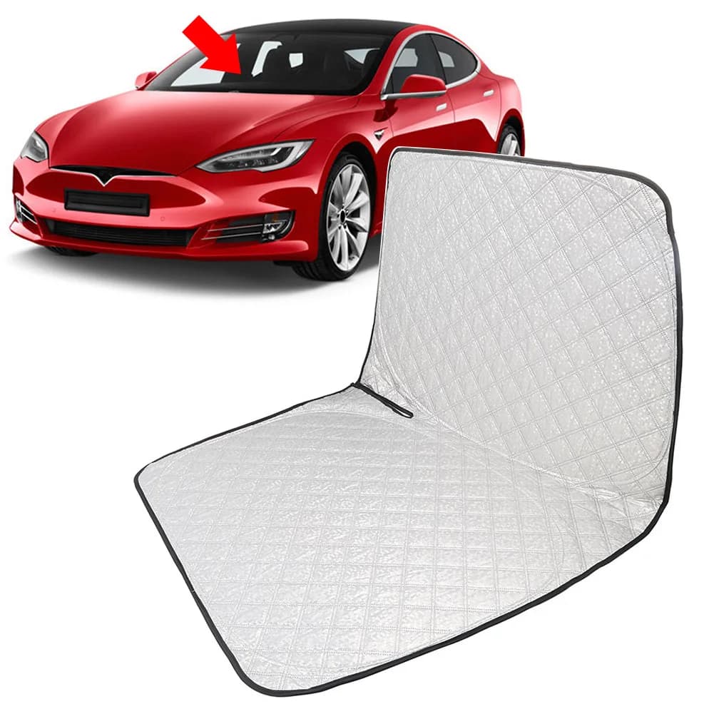 Car Foldable Windshield Sun Shade Visor Protector Custom For Tesla Model S 2012-2025