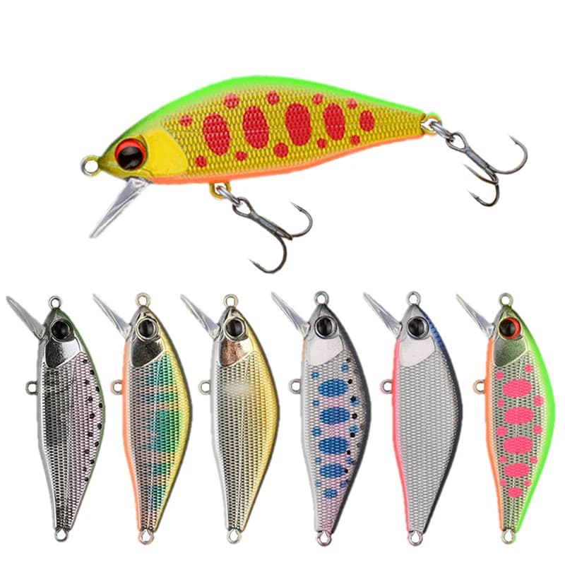 1Pc Minnow Esche da pesca Richiamo di pesca Stream Trota Swimbait Isca Pesca artificiale Crankbait