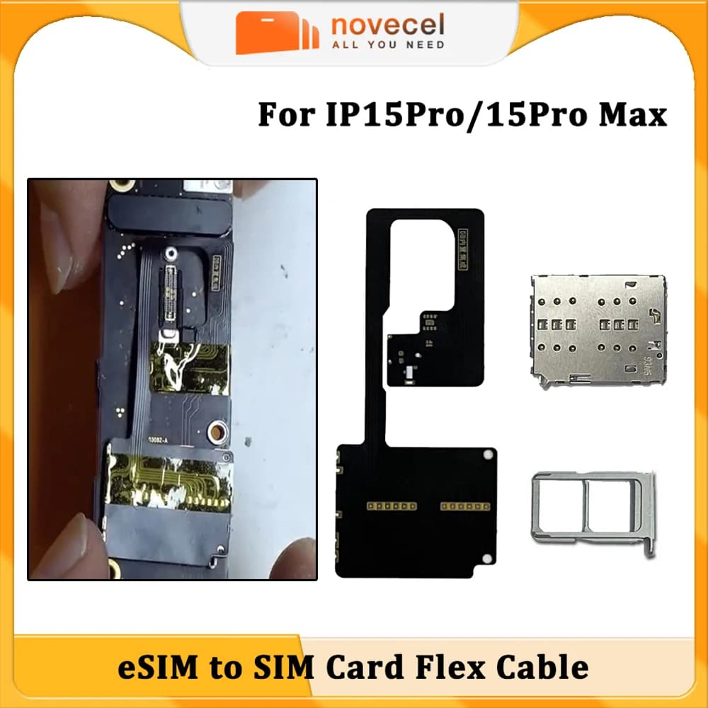 Per iPhone 15 Pro 15 Pro MAX Cavo Flessibile Adattatore Scheda SIM Doppia DB Integrata con Slot MEP da eSIM a Dual SIM Strumenti di Riparazione