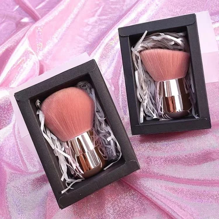 Pennello per trucco per principiantiStrumenti di bellezza Pennello per trucco con testa a fungoPennello singolo per cipriaPennello per rifinitura in polvere sciolta per evidenziare