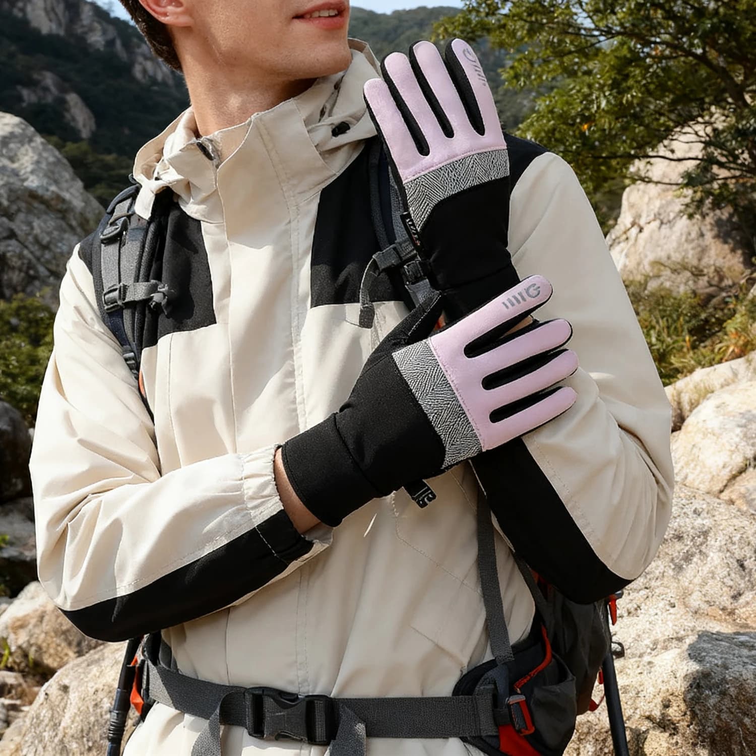 Mountaineering Hiking Camping Cycling Gloves Cycling Gloves Winter touch screen Cycling Gloves for Outdoor Bike