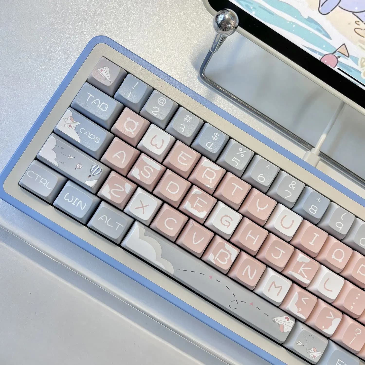 Paper Air Theme Covers, complete set of high value and small, suitable for mechanical keyboard 108 keys, customized