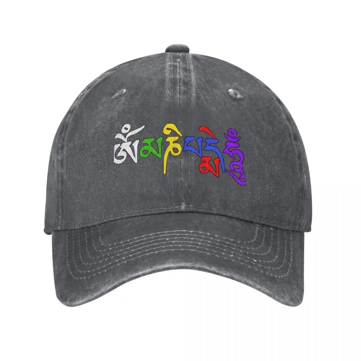OM MANI PADME HUM Baseball Cap Beach Bag black custom caps Designer Hat Men's Baseball Women's