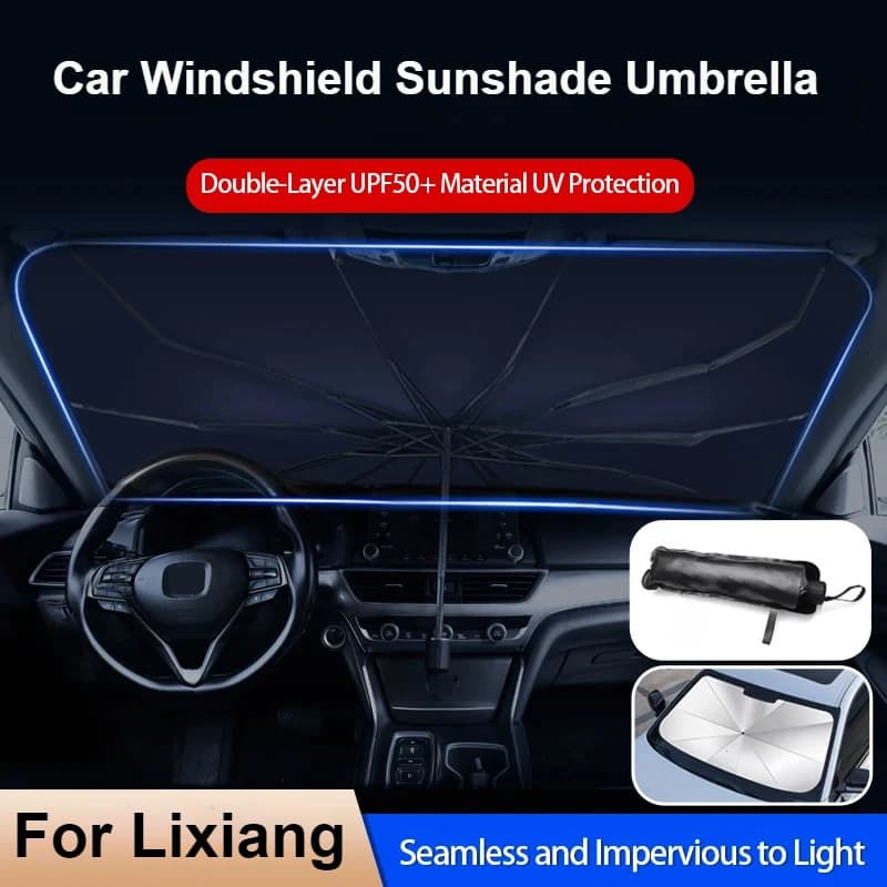 Per Li LiXiang L6 L7 L8 L9 ONE MEGA 2022 2023 2024 Estate Auto Parasole Ombrello Strumento di Raffreddamento Per Auto Parabrezza Anteriore Parasole