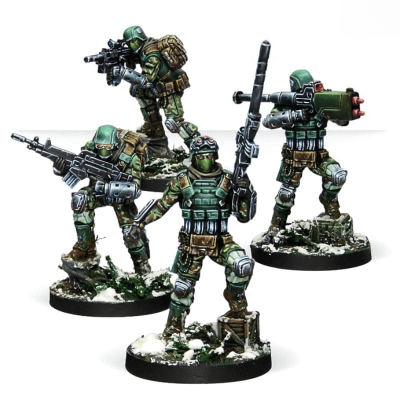 Kit modello assemblato in resina in scala da 25 mm Gioco di guerra Scacchi Soldati sub temprati Fireteam Hobby Giocattoli in miniatura smontati non verniciati