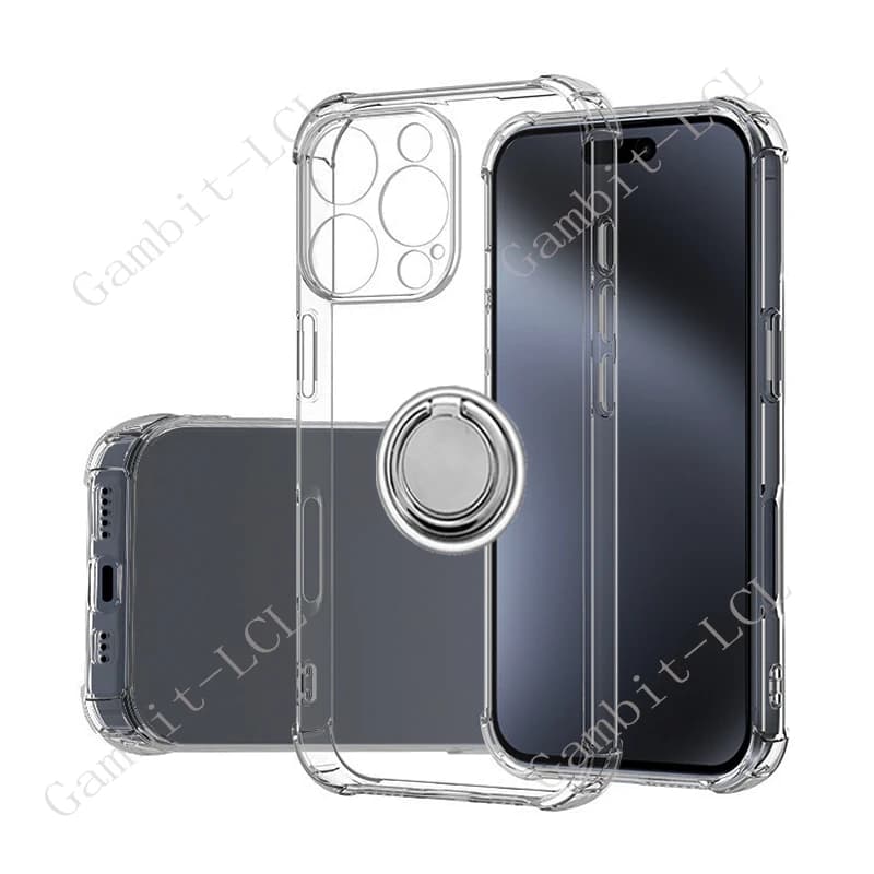 Per IPhone 15 16 16e 11 12 13 14 Pro Xs Max 15 Plus 12 Mini XR SE Anello posteriore Staffa di supporto Copertura del telefono TPU Custodia morbida in silicone