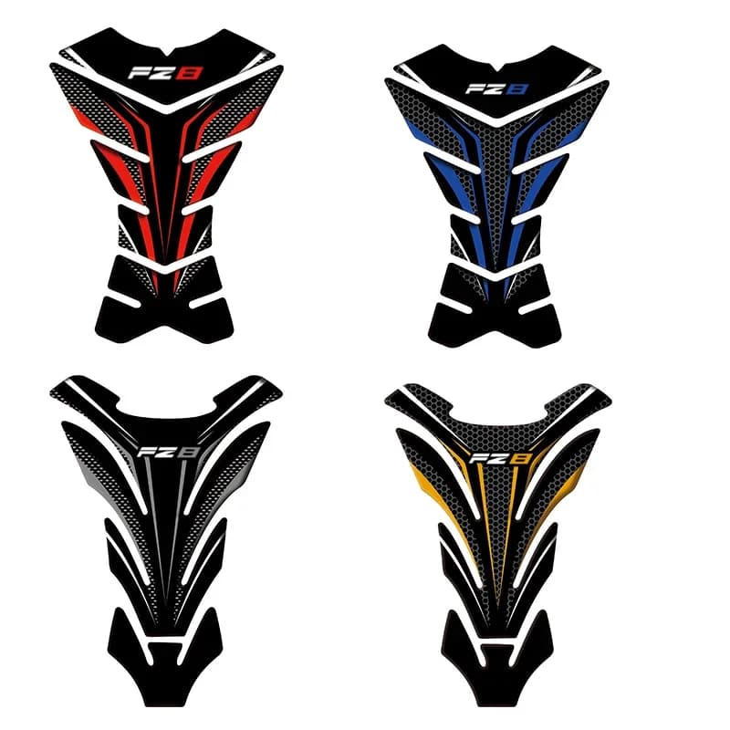 Custodia per adesivi con decalcomania protettiva per serbatoio moto 3D Carbon-look per serbatoio FZ8 FZ8S
