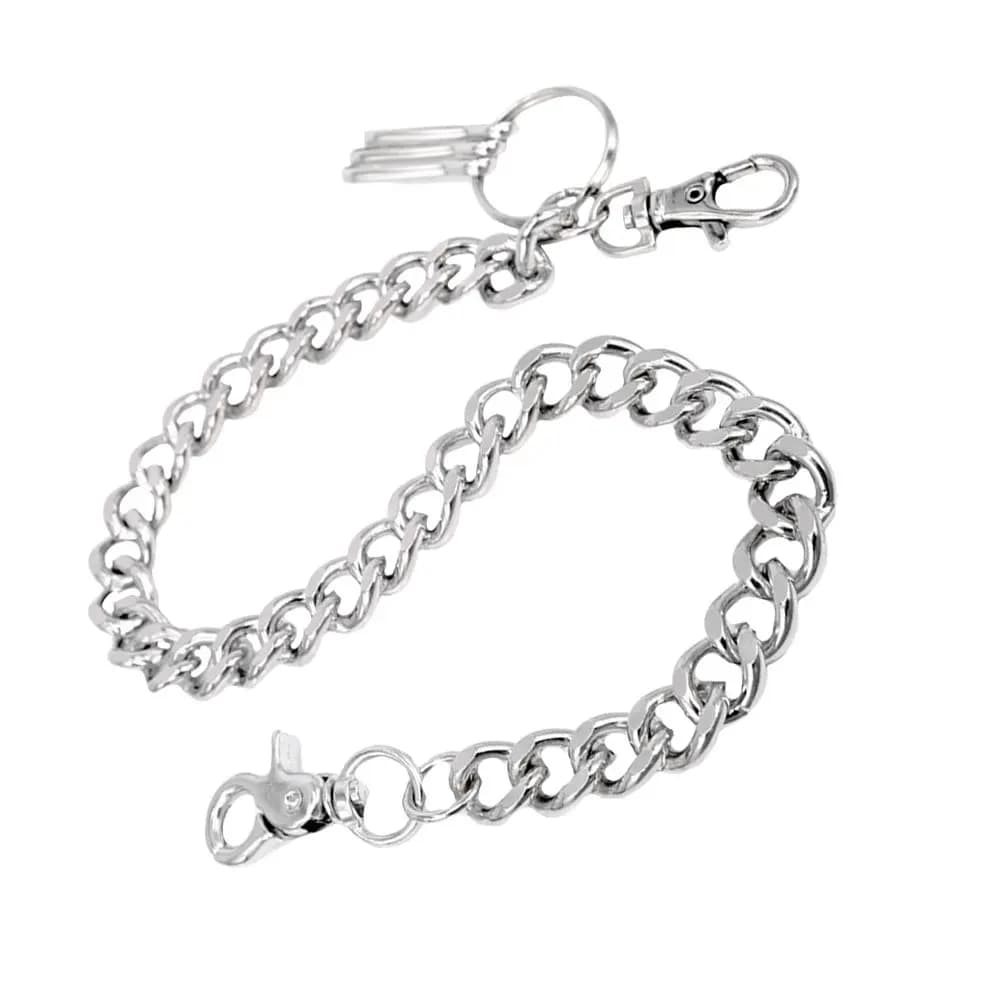 1 Pezzo Catena Antifurto per Portafoglio, Catena in Metallo Casual, Decorazione per Pantaloni, Estensione per Borsa, Ciondolo Argento per Borsa