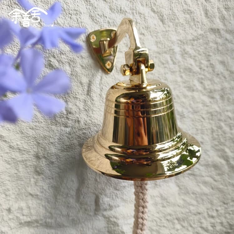 Brass wall clock Entrance door bell Event display board Bell ringing Bar courtyard decoration Wall hanging bell Wedding opening