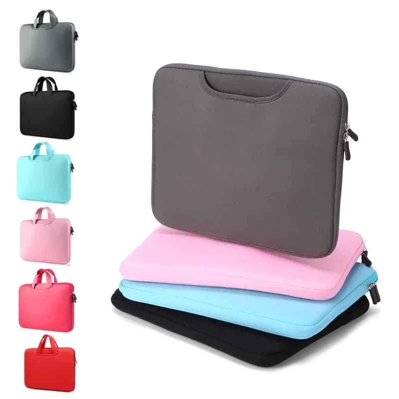 Morbido Sacchetto Del Computer Portatile Del Manicotto 15.6 17.3 pollici Per Macbook Air Caso 2021 2022 M1 M2 Pro 11 12 13 14 15 17 pollici Huawei Borsa Del Computer Portatile Della Copertura Del Manicotto