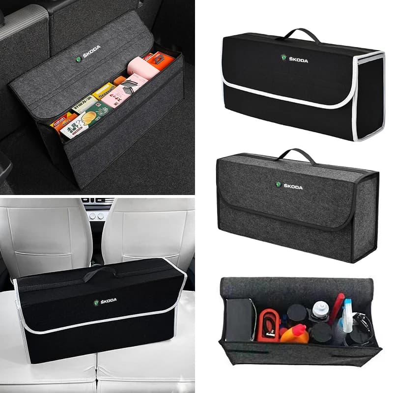 Organizzatore per Bagagliaio Auto, Borsa Portaoggetti per Skoda Octavia, Rapid, Kodiaq, Superb, Derivati, Karoq, Fabia, Kamiq