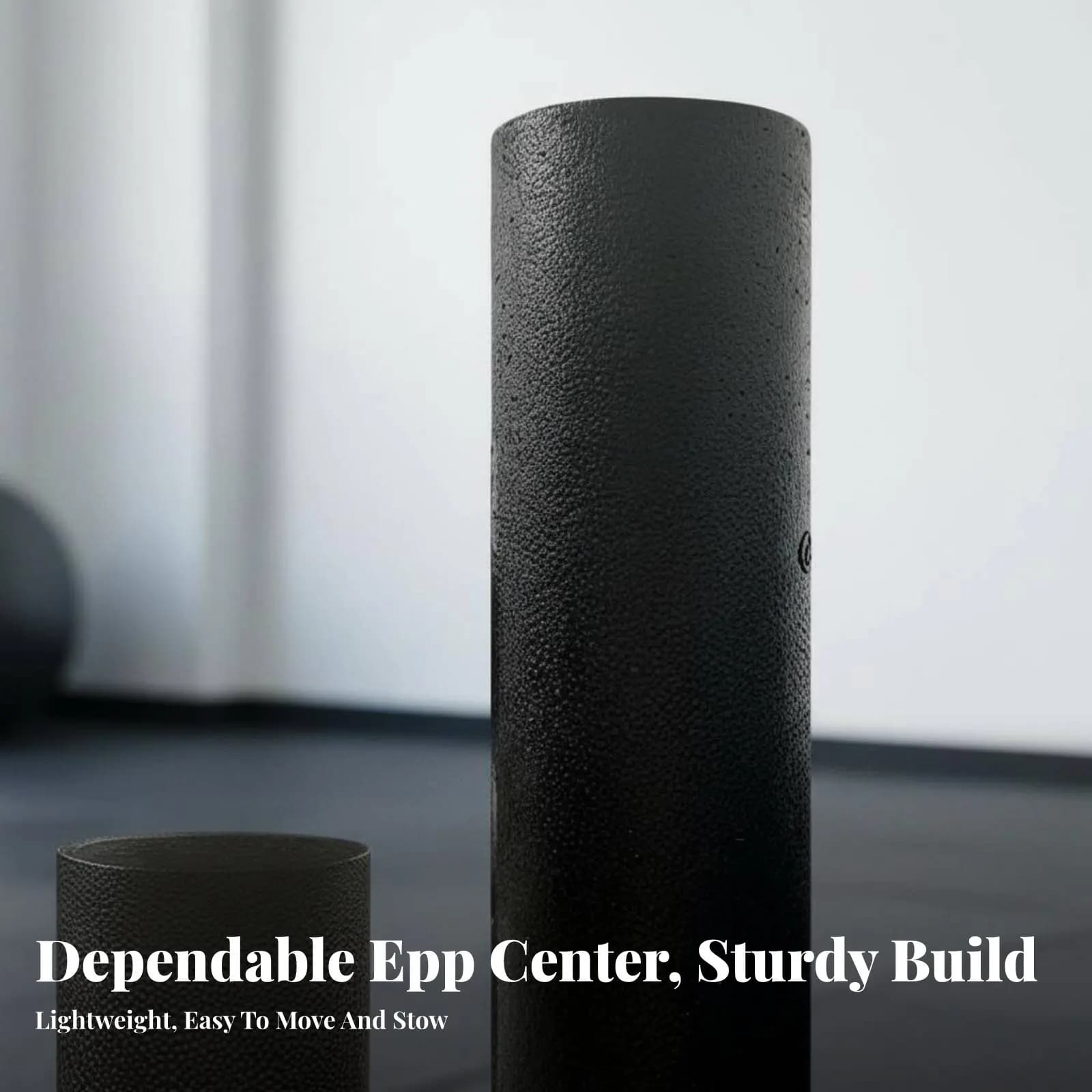 EPP Foam Exercise Roller, Black Massage Roller, Muscle Relaxation, Domestic Fitness, Leg Ringing