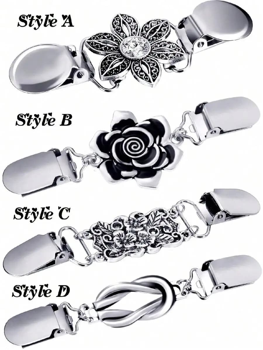 Clip per Maglione Floreale Vintage, Spilla da Camicia da Donna, Accessorio per Abbigliamento
