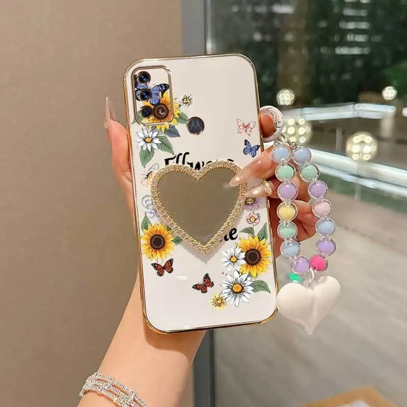 3 Pcs (Butterflies Fluttering Phone Case+Lanyard+Stand) Suitable for Moto G20/G22/G30 Phone Case