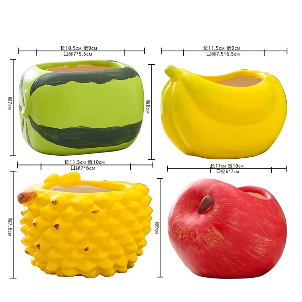 Vaso di fiori succulente Stampo in silicone per vaso di frutta Durian adorabile Decorazione semplice creativa Stampo per fiori a tromba per piante verdi