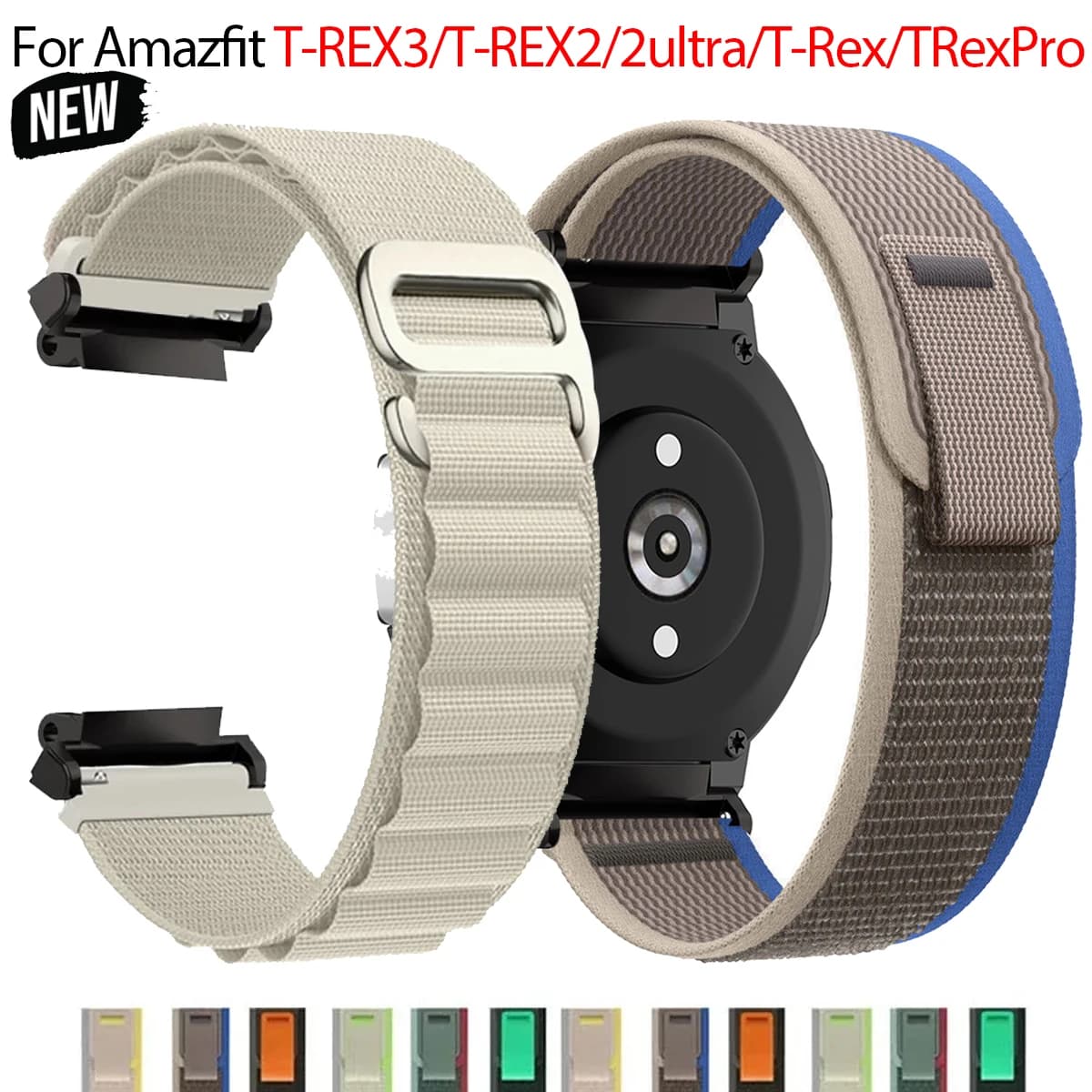 Trail Loop cinturino in nylon per Huami Amazfit T-REX 3/2 Smart Watch cinturino sportivo per Xiaomi Amazfit T-Rex/T Rex Pro 2 Correa