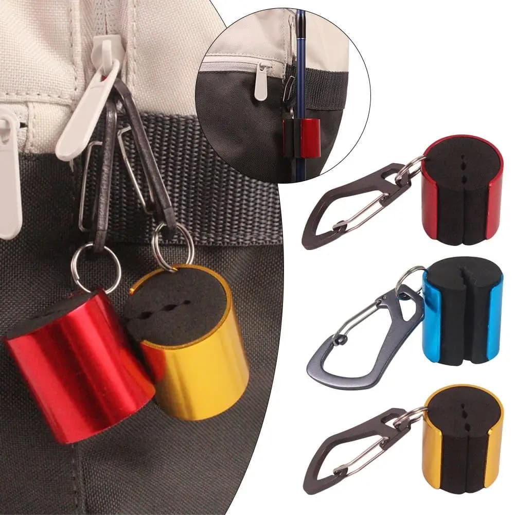Clip Portacanna da Pesca in Metallo con Supporto per Cintura, Robusto e Resistente, Accessorio per la Pesca