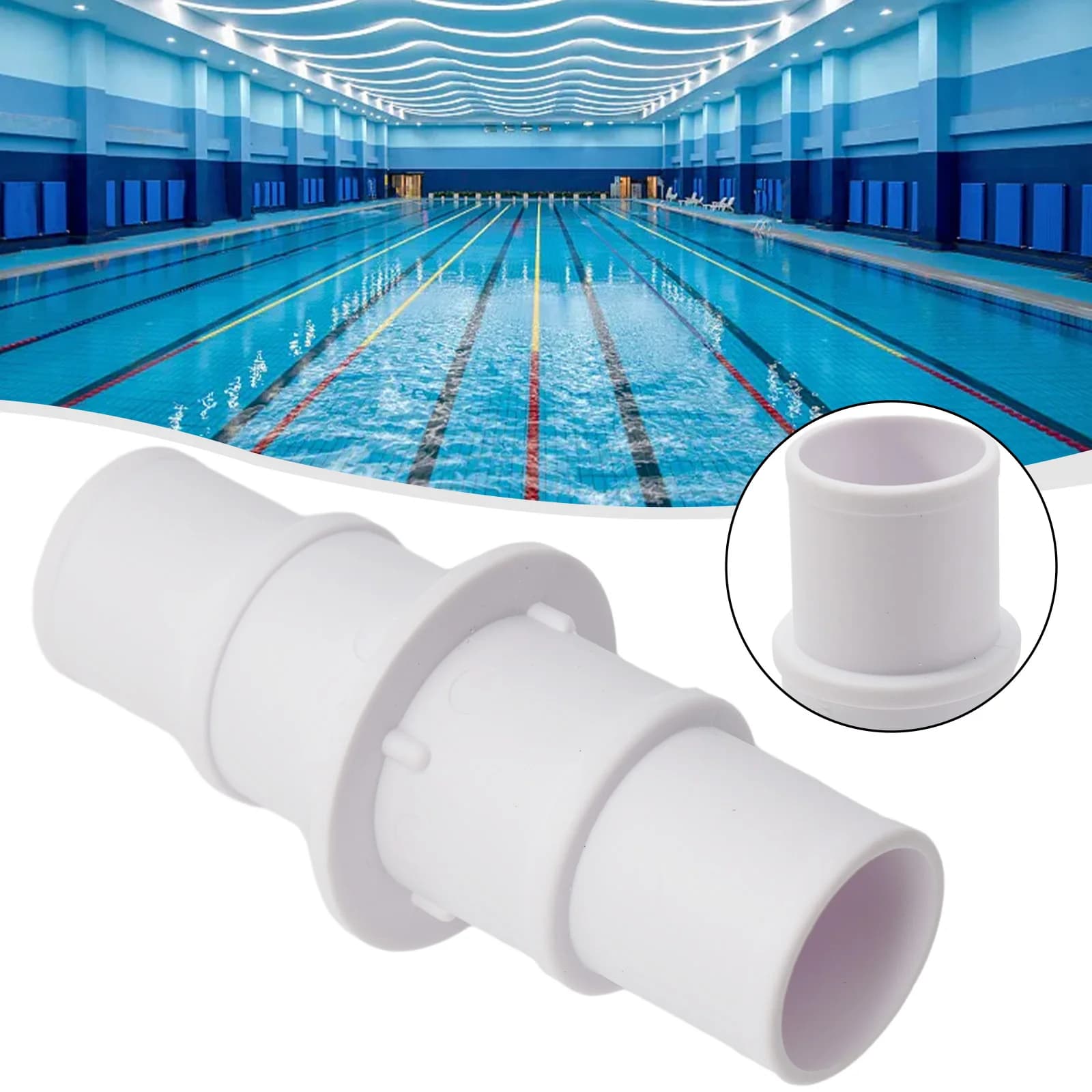 1 pz 1-1/4 \ "o 1-1/2 \" giunto connettore tubo per piscina aspirapolvere detergenti accessori piscina all'aperto