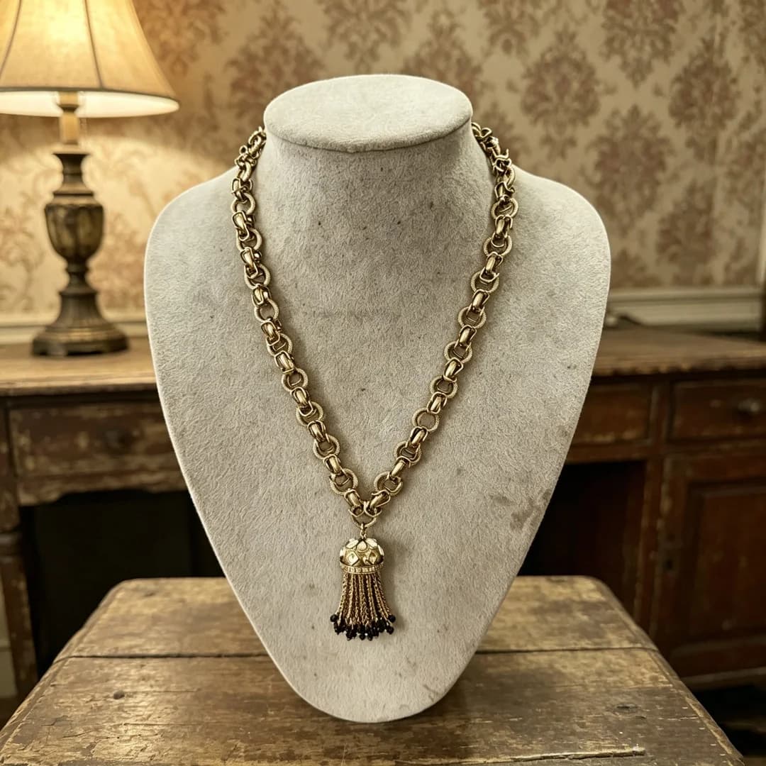 Vintage Distressed Metal Tassel Long Necklace Retro Worn Look Sweater Chain Luxury Women Jewelry Accessories 0126