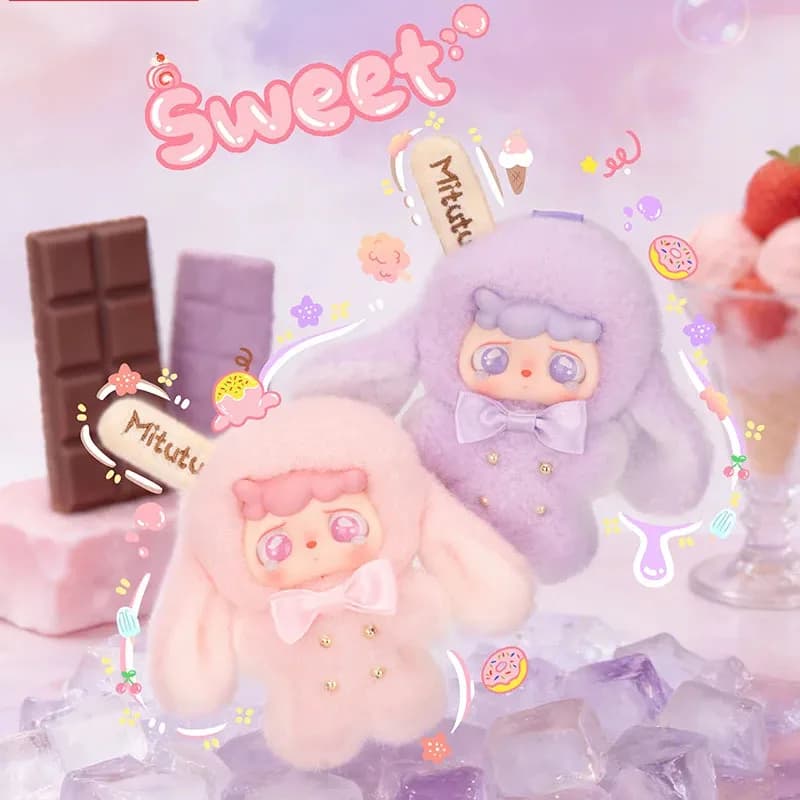 Series Mitutu&Hulala Cream Lolly Popsicle, ABS Surprise Box, Backpack Pendant, Keychain, Carinousian Gift Toy