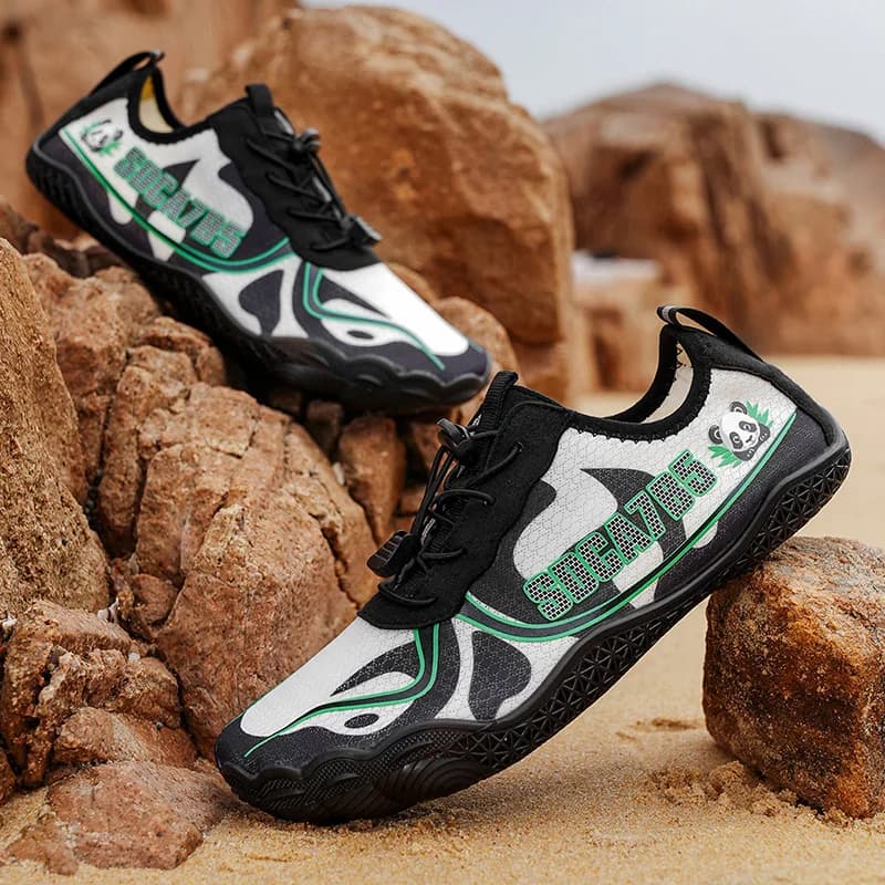 Scarpe Acquatiche da Uomo ad Asciugatura Rapida, Calzini Barefoot Antiscivolo per Spiaggia, Nuoto, Immersioni, Surf, Yoga, Escursionismo, Piscina, Sport e Allenamento all'Aperto