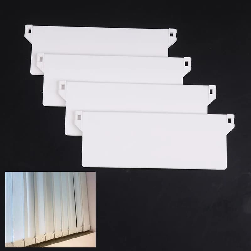 10Pcs 127mm Portable Plastic Base Plate for Vertical Blinds Weights Slats Blind Fittings Roller Accessories Home Improvement