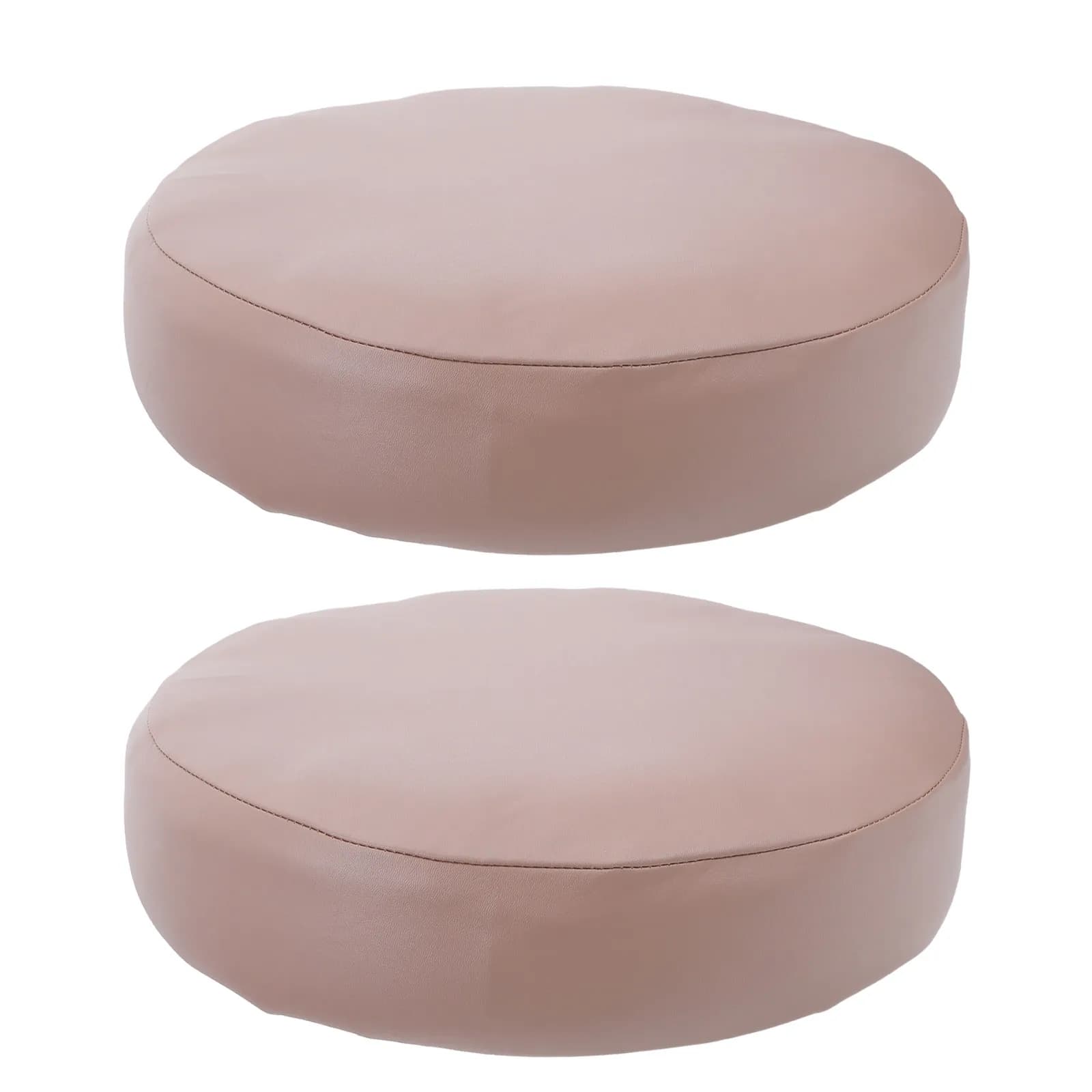 2 Pezzi Coprisedili Rotondi Impermeabili in PU per Sgabelli da Bar, Coperture Protettive Elasticizzate per Sedie da Ristorante, Cucina, Bar, Mobili e Cuscini