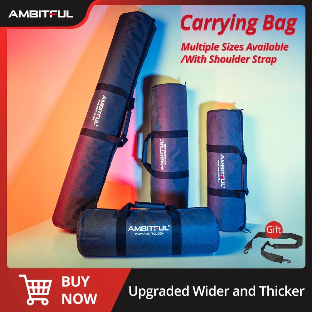 AMBITFUL TB PRO 50/60/70//80/90/100/110/120/130/140cm Padded Camera Monopiede Treppiede Transport bag Case