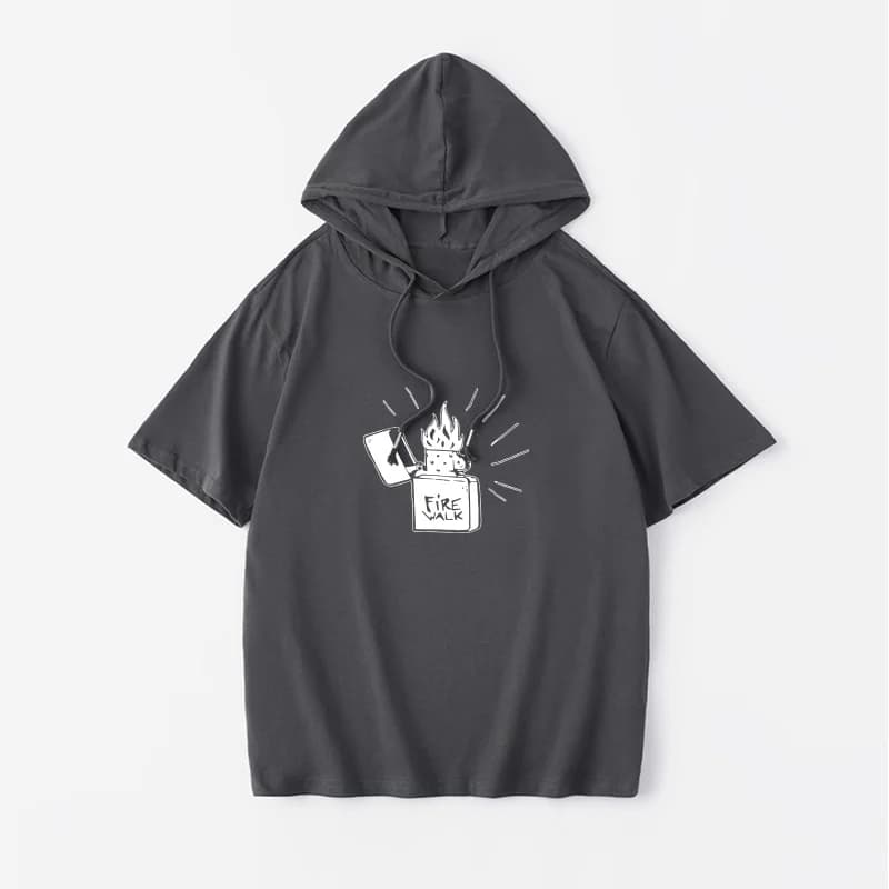 T-shirt Grafica del Gioco Life Is Strange, Felpa con Cappuccio a Maniche Corte, Maglietta in Cotone Stile Street, Gilet Estivo Casual con Stampa