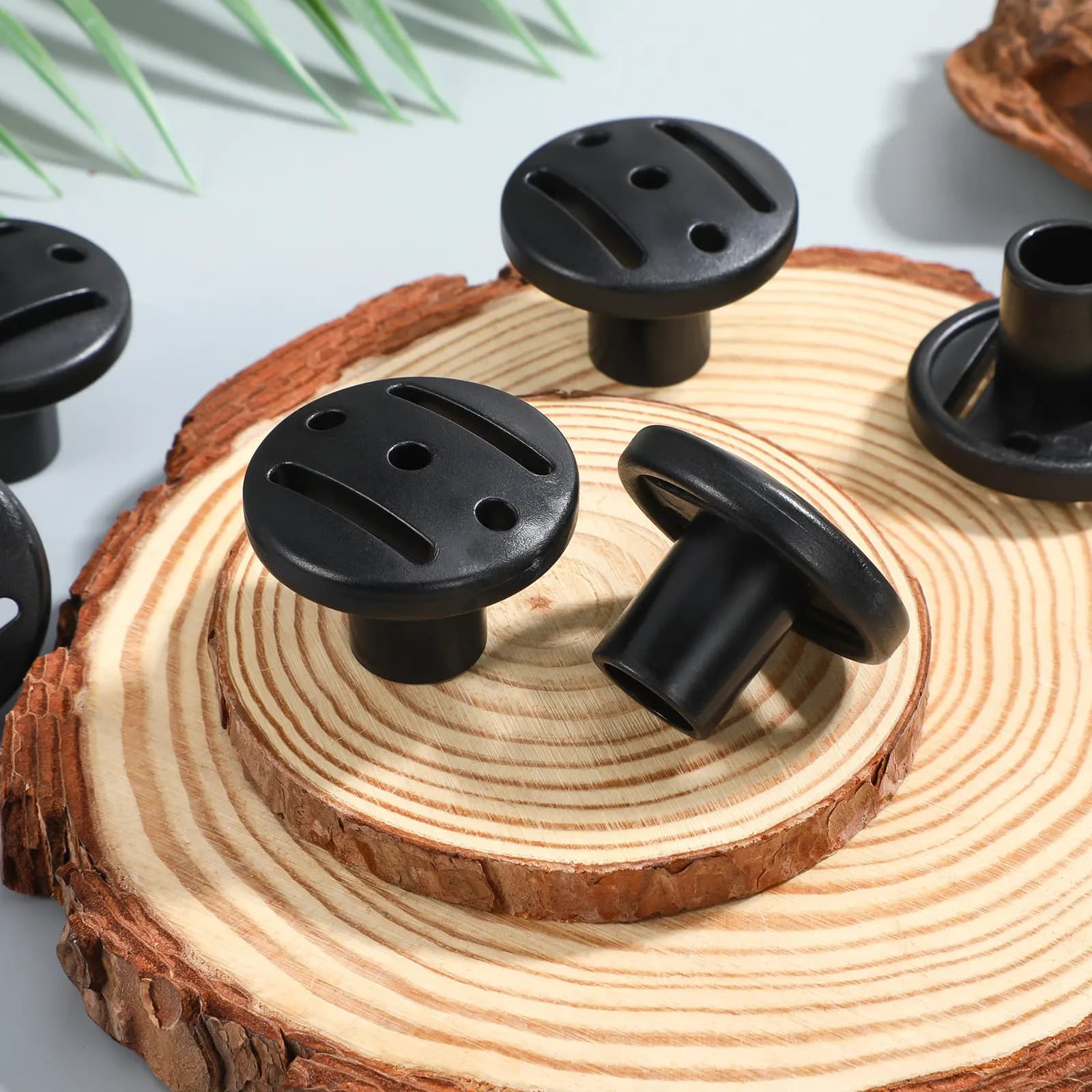 Set di 8 Tappi Protettivi per Pali da Tenda, Manicotti Antiscivolo per Pali da Tenda e Teli, Diametro Interno 125mm, Punte per Bastoncini da Trekking, Accessori per Campeggio