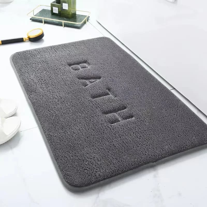 Tappetino Antiscivolo in Finto Cashmere con Memory Foam, Tappeto in Pile Corallo Super Assorbente per Cucina, Soggiorno e Bagno