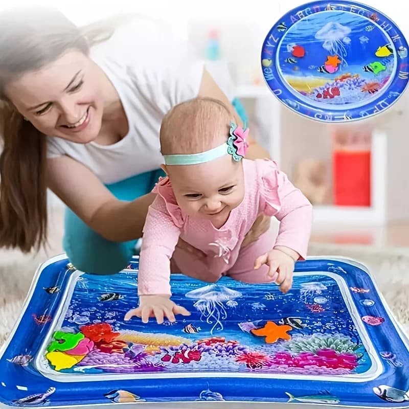 Inflatable Belly Mat For Kids Premium Play Mat Inflatable Water Bearing Kids Interactive Toys for Sensory Development