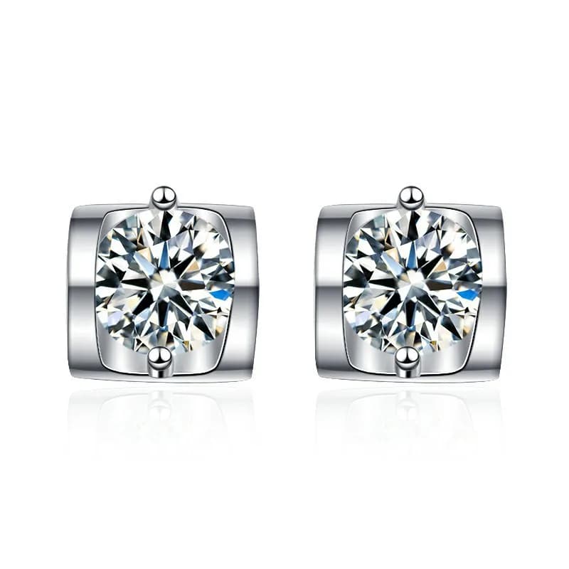 Nuovi orecchini S925 argento femmina 0.5 carati Moissanite diamante fidanzamento orecchini da sposa