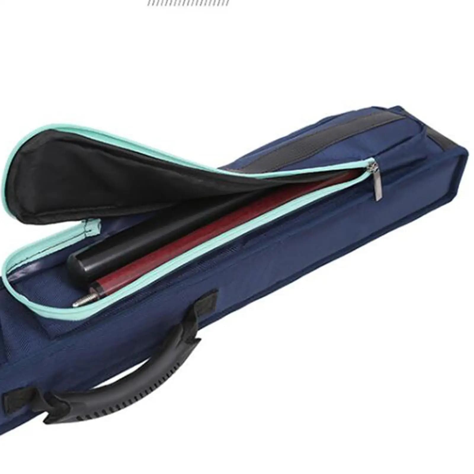 Lightweight Oxford Cloth Billiards Cue Bag Soft Double Pocket Stick Carrying Case for Snooker and Pool Accessories Holder