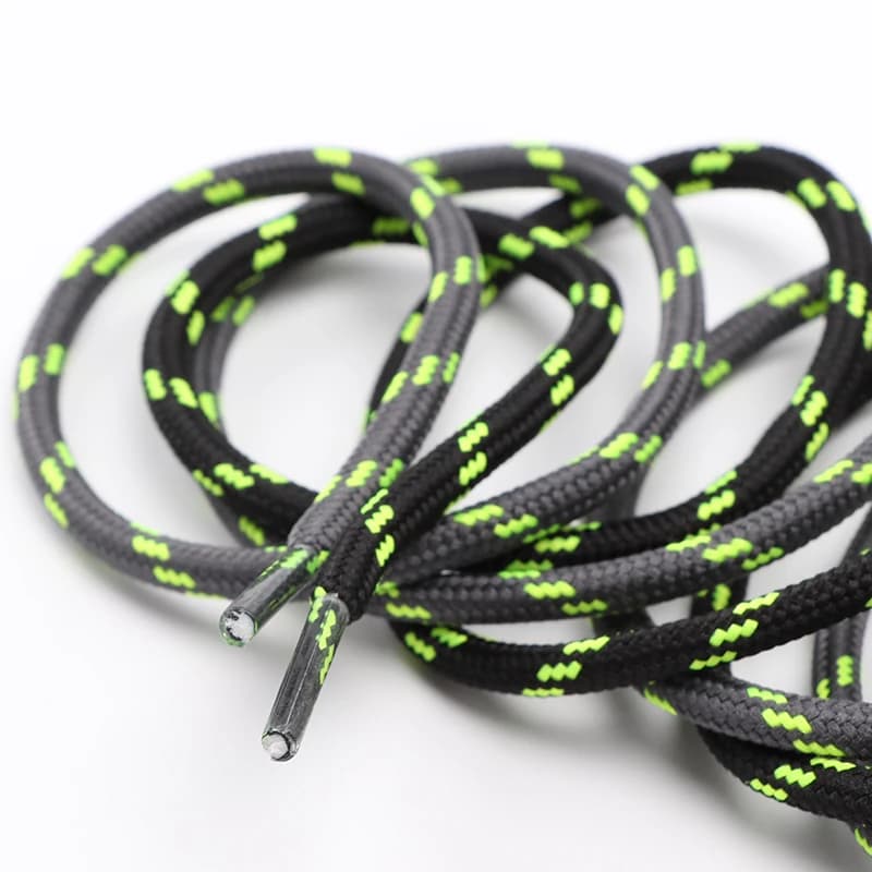 1 Paio di Lacci Rotondi alla Moda per Stivali e Scarpe da Trekking, con Motivi Floreali e a Pois, Lacci Solidi Abbinabili per Scarpe Sportive, in Poliestere