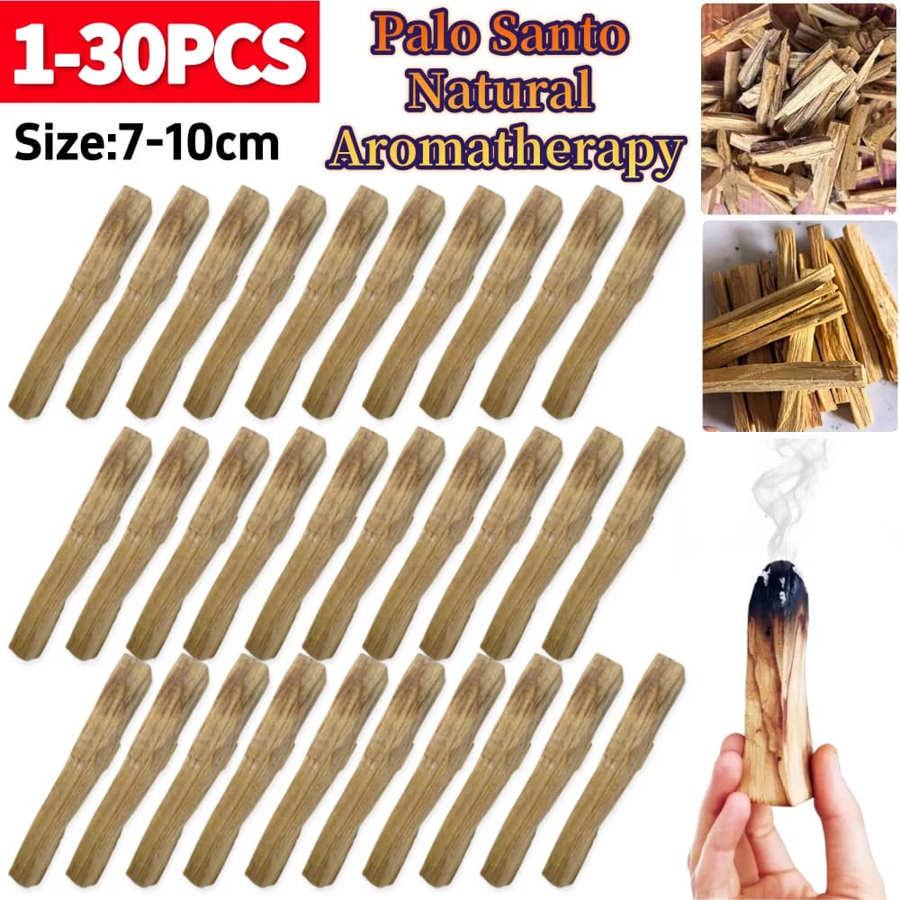 1-30 Pezzi Bastoncini di Incenso Naturale Palo Santo, Bastoncini Aromatici Profumati per