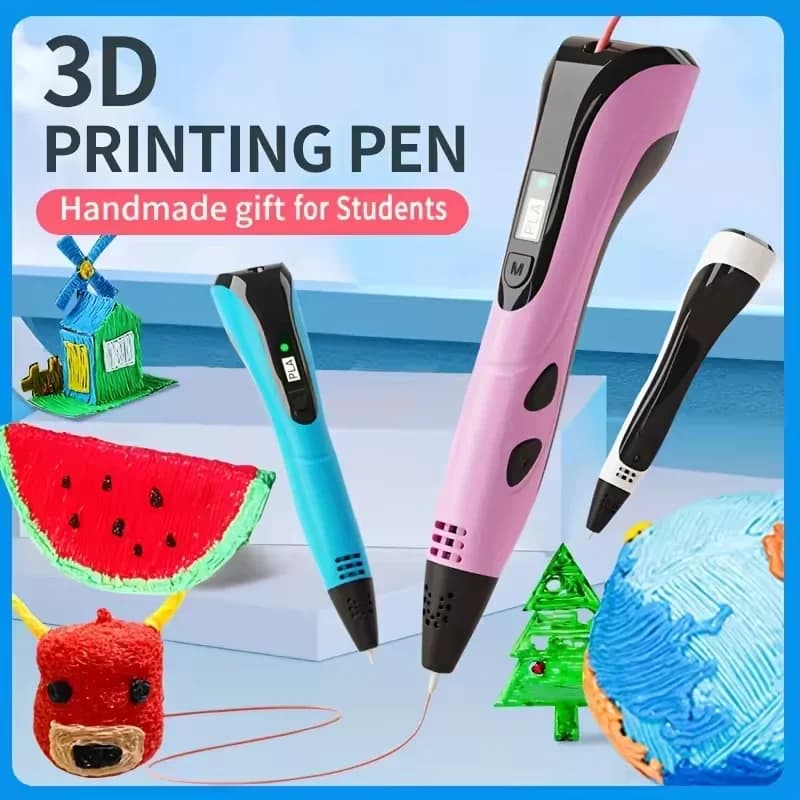 New Style 3D Printing Pen Sets 3D Pens for Kids With Feeder Travel Case in Filament Pla Christmas Birthday Gift for Kids