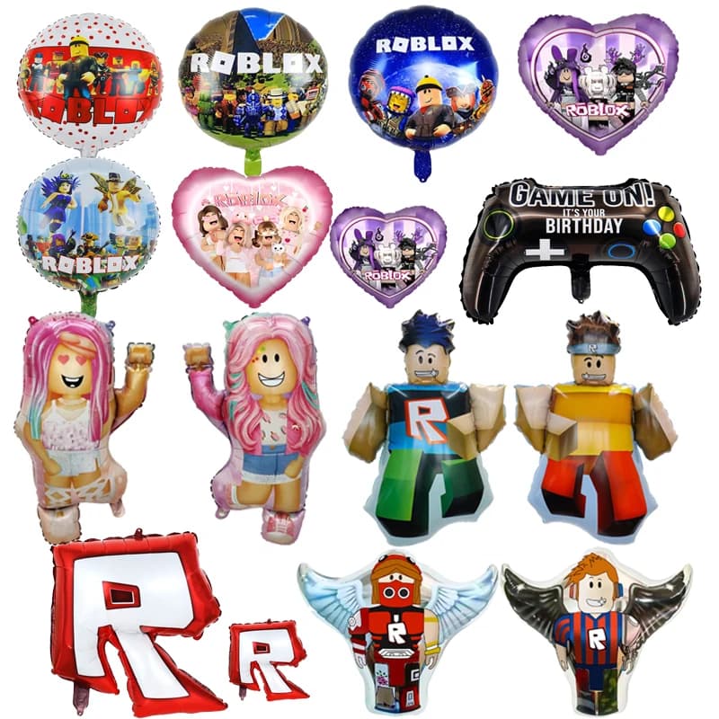ROBLOX Gioco Palloncino Foil Palloncino Set Palloncini in alluminio Kit per bambini Baby Shower Ragazzo Ragazza Decorazione festa di compleanno Forniture regalo